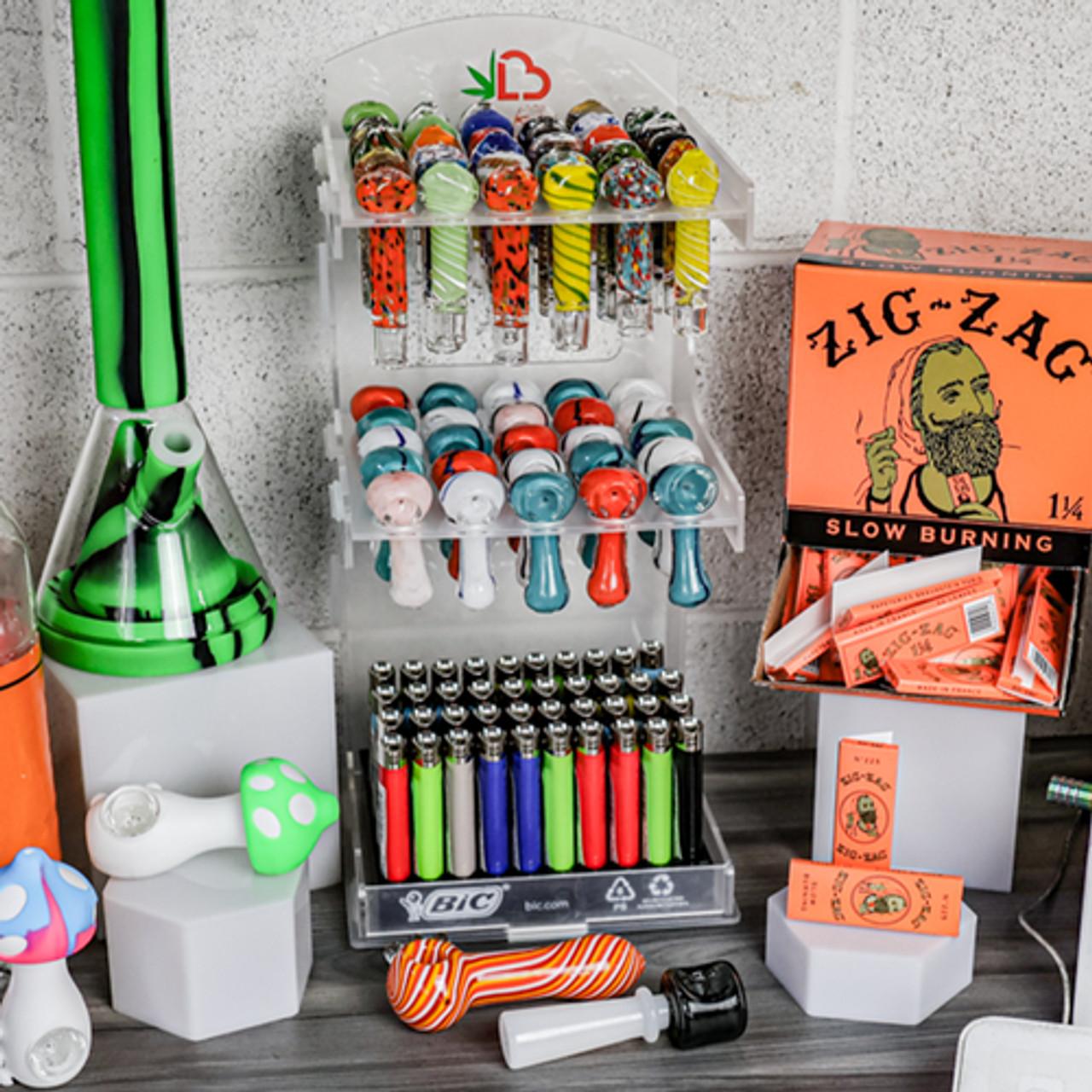 Glass pipes and rolling papers